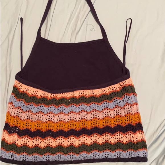 American Eagle crotchet halter crop top. - Picture 2 of 2
